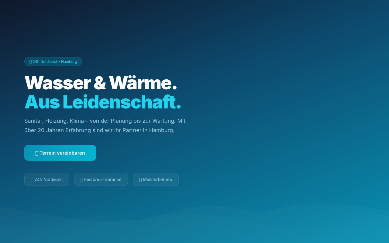 AquaFit Installationen Website
