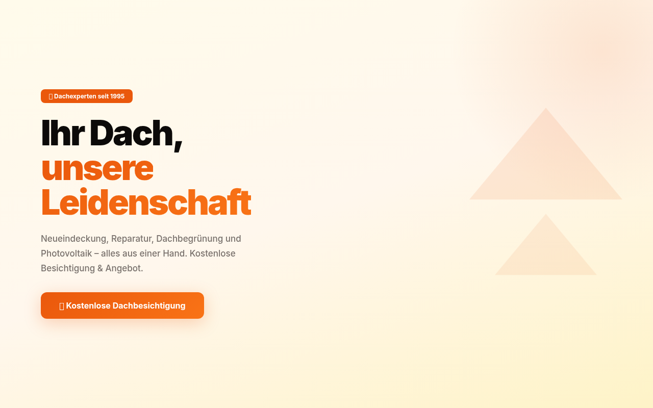 DachPro Meisterbetrieb Website