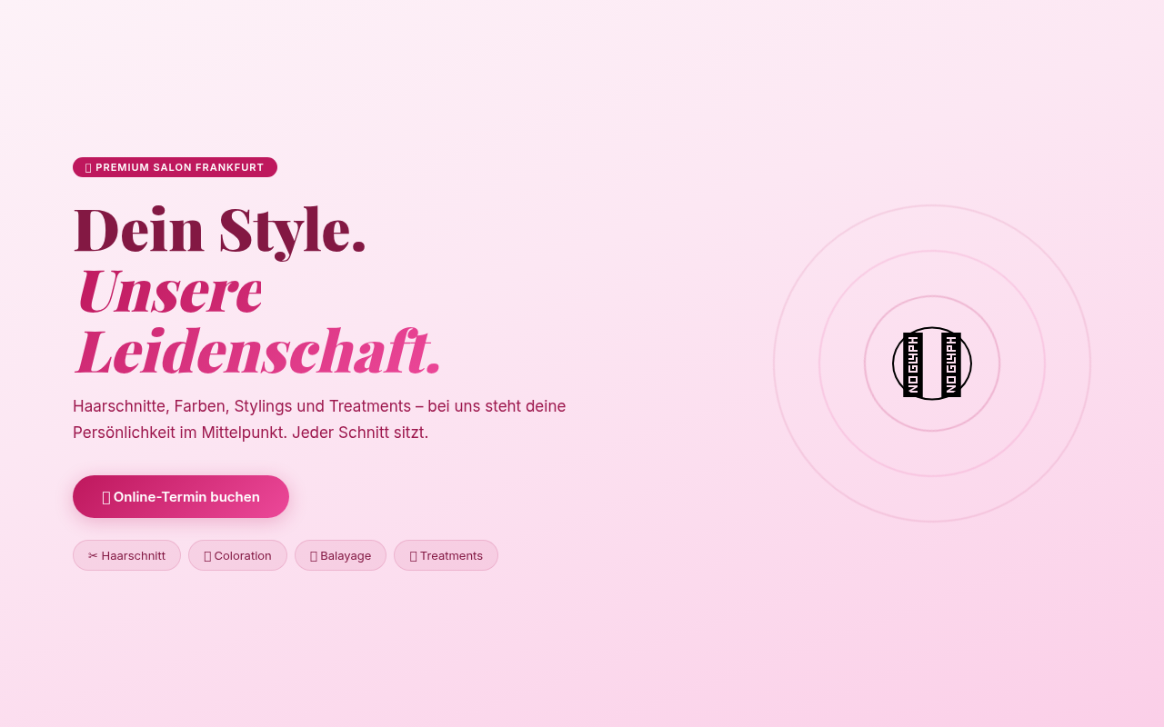 HaarGenau Frisiersalon Website