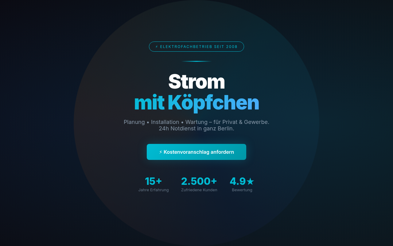 StromPro Elektro GmbH Website